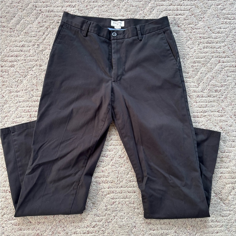 Dockers Black Straight Fit Trousers